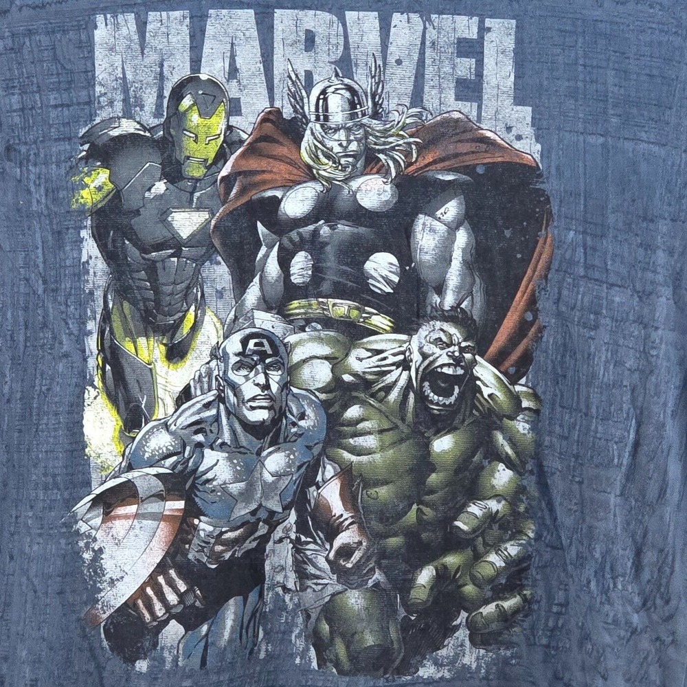 Marvel Comics The Avengers‎ Graphic T Shirt Men XXL Nerd Retro 90s Style Geek